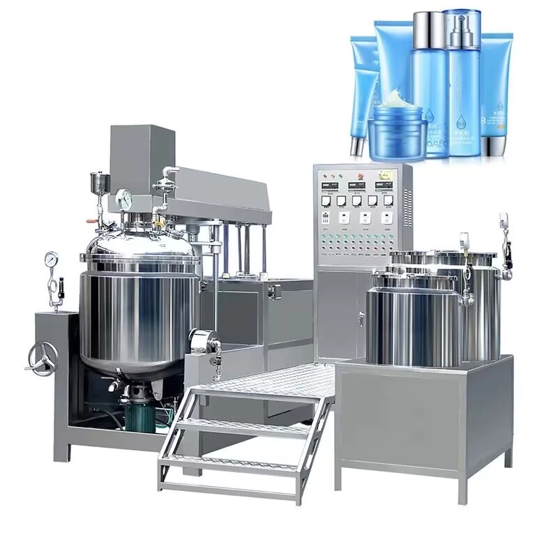 Cosmetic Cream Vacuum Homogenizer Emulsifying Mixer Machine Body Lotion Production Equipment Toothpaste Machine